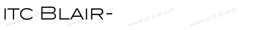 itc Blair字体转换